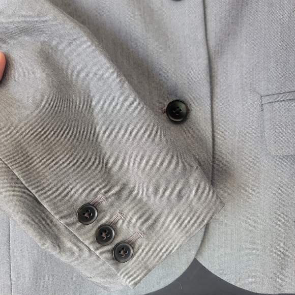 Gap The Academy Blazer Womens 6 Gray Two Button Front Pockets Lined Career - Picture 3 of 8